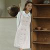 Deondeulob Dd Pink Tweed Check Dress