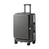 Side-Opening Expandable Luggage Set: Includes Large 24-Inch Suitcase with 20-Inch Carry-On, Silent Universal Wheels, and Trolley Attachment.