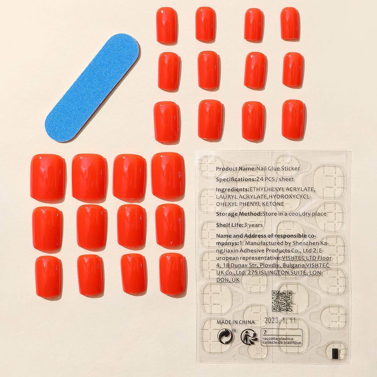 

Набор из 24 коротких однотонных типсов для нейл-арта