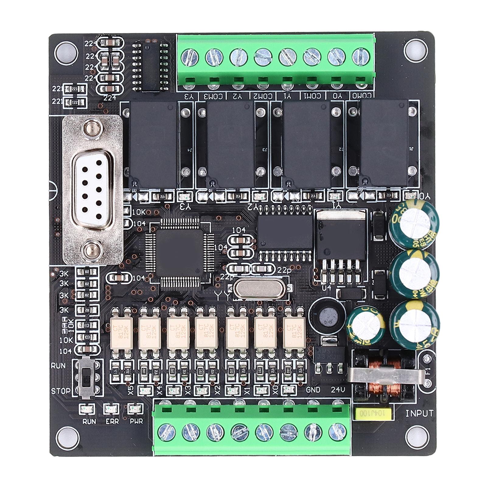 Controlador PLC Placa de Control Industrial Programable Salida de Relé CC 24V FX1N‑10MR