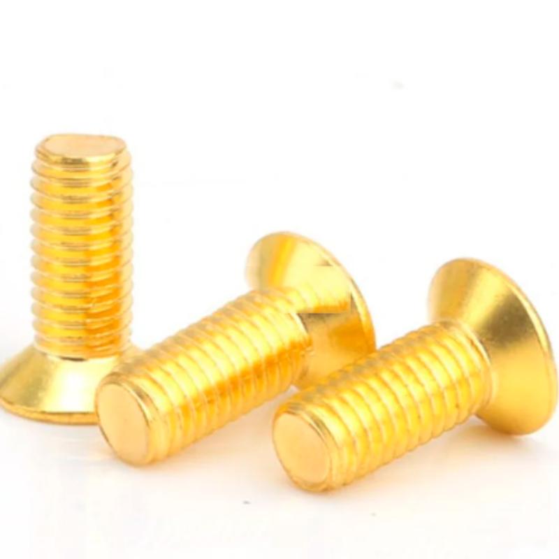 Brass Flat/Countersunk Head Machine Screws M2-M8 (5-100PCS)