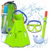 Tauchset: Maske mit Schnorchel, Schwimmbrille + Flossen