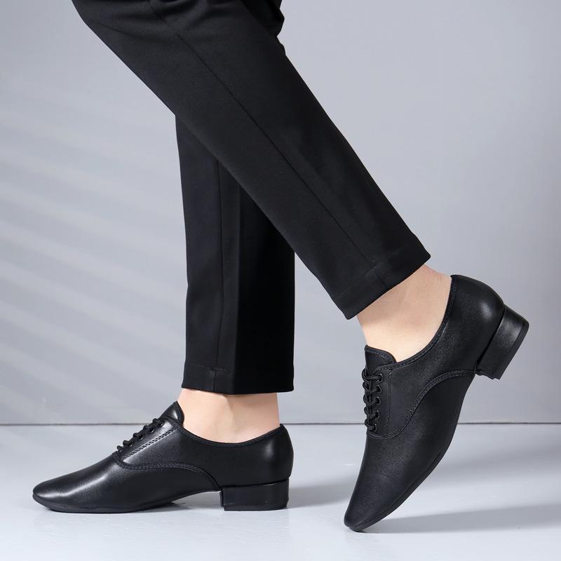 Men's Modern Soft Sole Latin Dance Shoes - Adult Square and Standard Dance Footwear