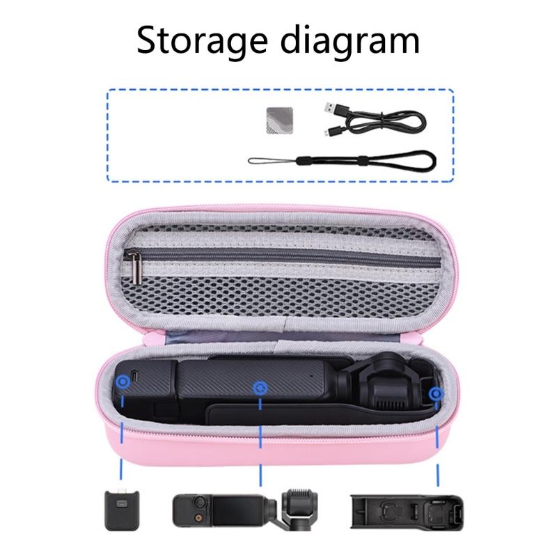 Durability Carrying Case With Soft Padding For POCKET 3 Camera Protections Travel Pouch Shock Resistant Travel Case