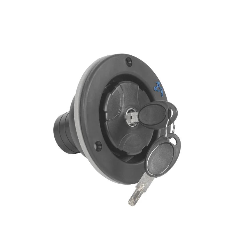 Lockable Gravity Water Fill Hatch Inlet Filter - Durable & Leak-Proof for RV/Boat/Camper/Trailer/Black Caravan Accessories