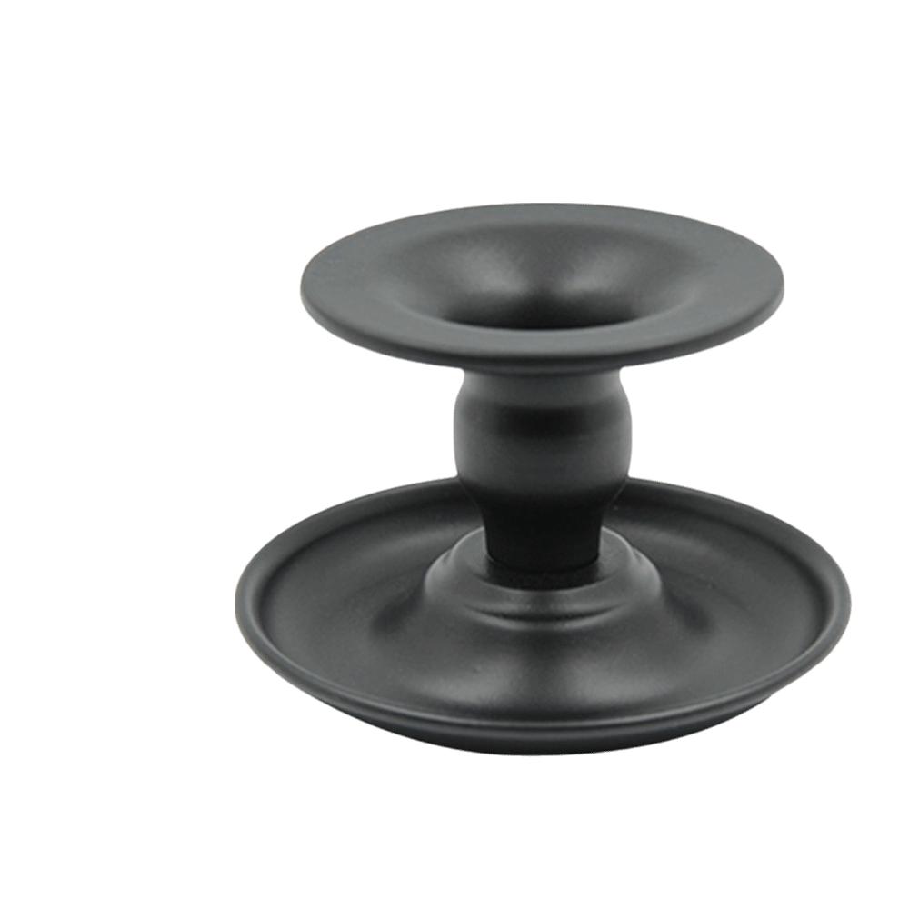 

Base Tray Long Pole Candle Cup European Round Candle Socket Simple Round Candlestick Table Decor