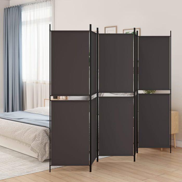 VidaXL Cloison de Séparation 5 Panneaux Séparateur de Pièce Pliable Diviseur Écran d'Intimité Paravent Décoration Salon 350235