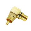 5/20/100PCS  Gold Plated Brass RCA Right Angle Male To Female Connector 90 Degree Adapters Connectors Plug To Jack