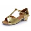 Low Heel 3.5cm Girls Kids Latin Dance Shoes Sequins Salsa Modern Tango Party Ballroom Dancing Shoes