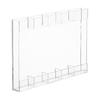 Storage Rack Transparent Acrylic Straw Holder with Drain Hole Adjustable Height Adhesive Tape Straw Organizer