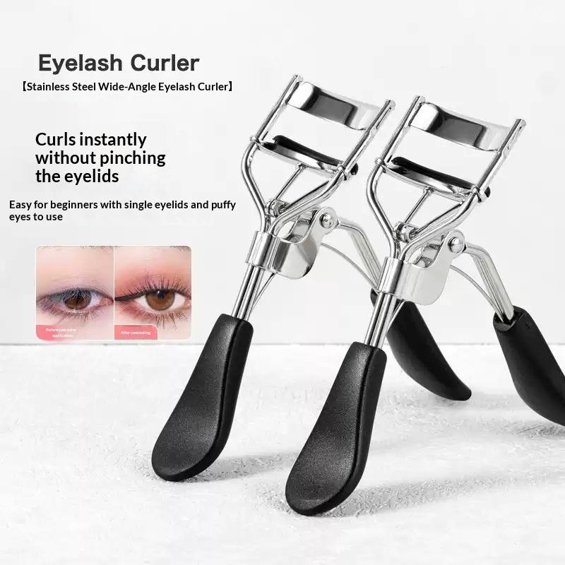 Makeup Eyelash Curler For Women Long-Lasting Eyelashes Curling Eyelash Aid Lash Brush Eye Makeup Tool