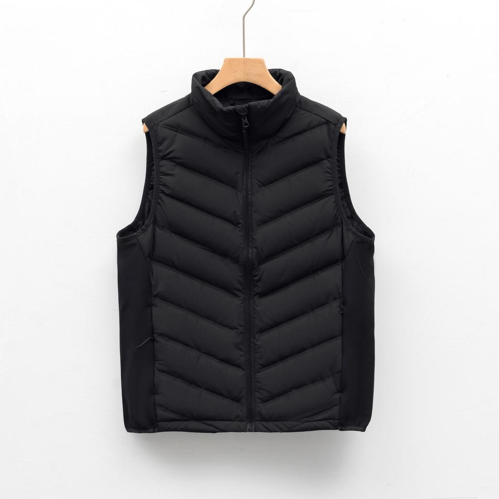 Down Men's and Women's Down Vest Stand-up Collar Vest Men's Down Jacket Vest Casual Autumn and Winter Models