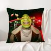 Funny Cartoon S-Shreks Pillow Case Natural Linen Organic Fabric Double-Sided Printing Breathable Perfect For Home Decor