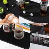LOGJAM 2PCS Bar Mat 6" x 12" for Countertop, Small Rubber Bar Mats for Bartending Cocktail Bars Restaurants Kitchen