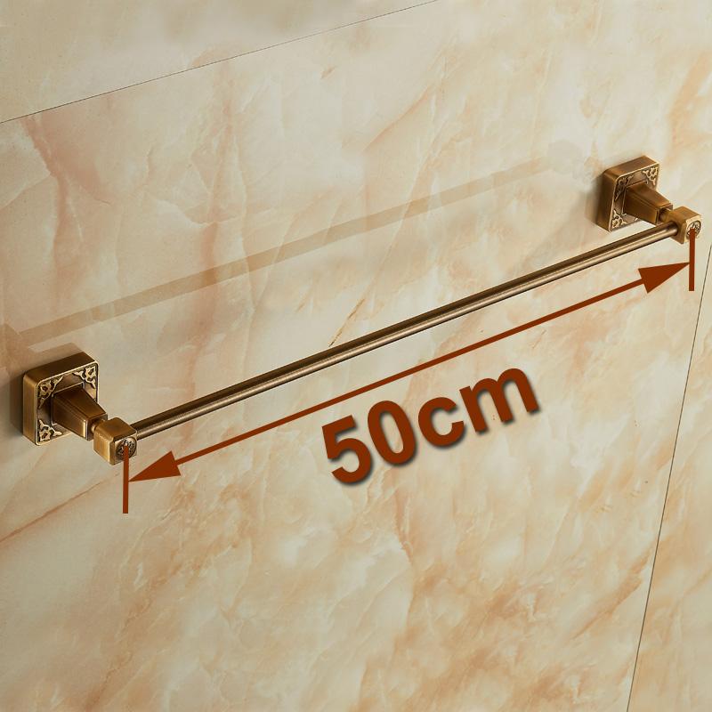 . (24",60cm)Single Towel Bar/Towel Holder,Solid Aluminium,Antique Brass Finish,Wall Mounted Bathroom accessories