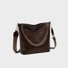 2025 New Women's Bucket Bag Genuine Leather New Tote Bag Large Capacity Shoulder Commuter Bag