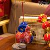 1Pcs Chinese Zodiac Sheep Mascot Plush Doll Traditional Jacquard Fabric Ornament Festive Lucky Sheep Stuffed Toy For Home Decor
