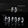 Handmade White Crystal Glass Carving Beads for DIY Bracelets