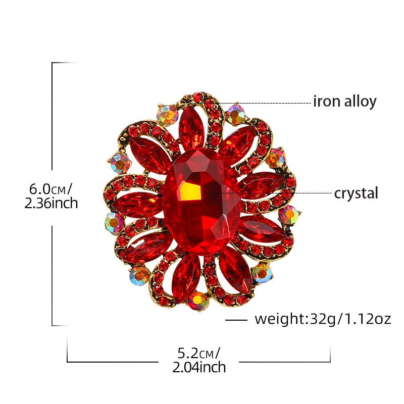 Blume Kristall Korsagennadel Damen Bekleidungszubehör Bankett Brosche Hochzeitsfeier Schmuck Geschenke