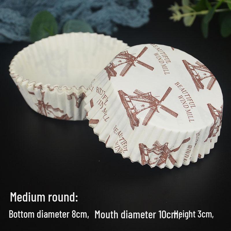 Heat-Resistant Non-Stick Cake Paper Cups, Disposable Boat-Shaped Liners, Oil-Proof Rectangular Baking Mats