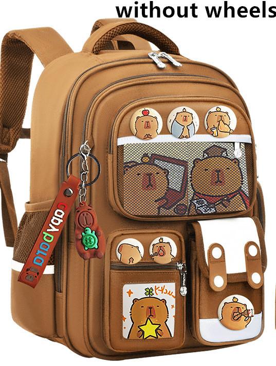 Kinderen Trolleyrugzak wielen Student Hoge capaciteit Schooltassen Rollende schooltassen kinderen Trolley boekentas school wieltas