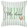 New Spring and Summer Flower Leaf Pillow Case Green Leaf Home Sofa Pillow Cushion Cover