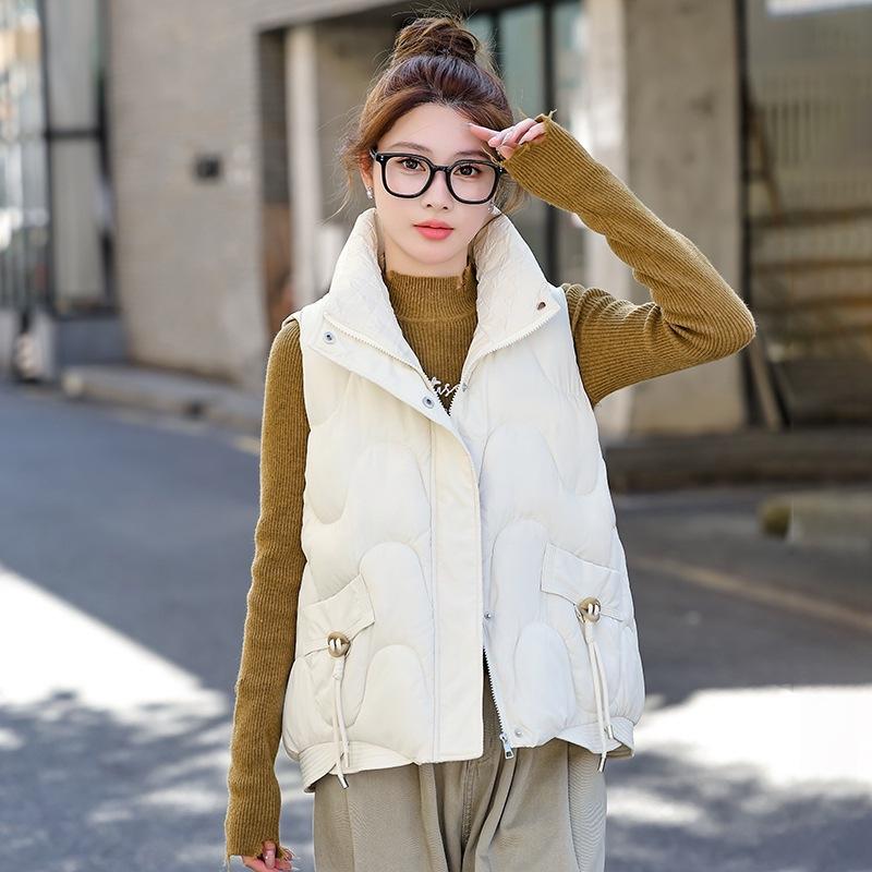 

Cotton vest women s short autumn and winter clothes, new student thin vest, wearing small cotton jacket M