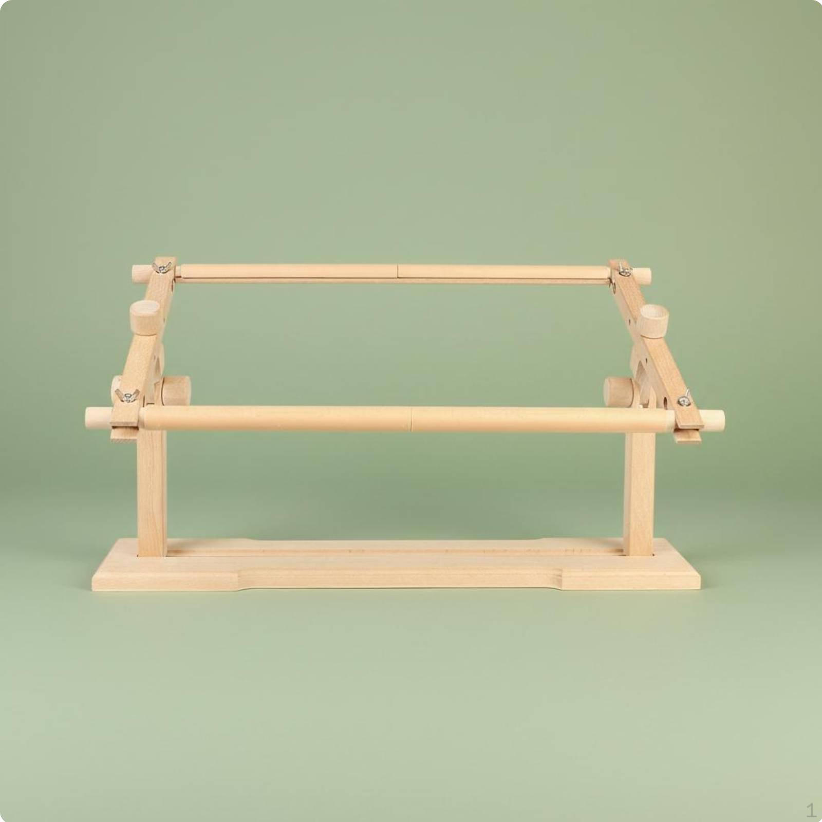 Tabletop Embroidery Stand Wood Beech Frame Rotatable Cross Stitch for