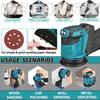 NEW Cordless Electric Sander Car Polisher 3 Gears of Speeds Adjustable Auto Polishing Machine Wood Metal Waxing Grinding Machine 125mm