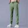Men's Lightweight Stretchy Casual Pants with Drawstring Waist, Breathable Quick-Dry Fabric for Daily Wear