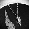 Rock Punk Retro Sliver Color Spiral Starfish Hollow Out Star Sword Pendant Necklace for Women Gothic Y2K Stainless Steel Jewelry