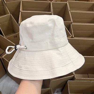 Hat New Sunshade Basin Hat Women's Travel Vacation Cotton and Linen Bucket Hat Summer Versatile Face Small Sun Hat