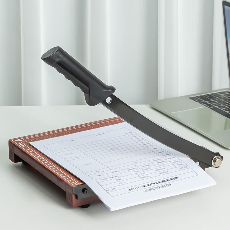 Deli 8005 Wooden Paper Cutter CN plug (adapter included)
