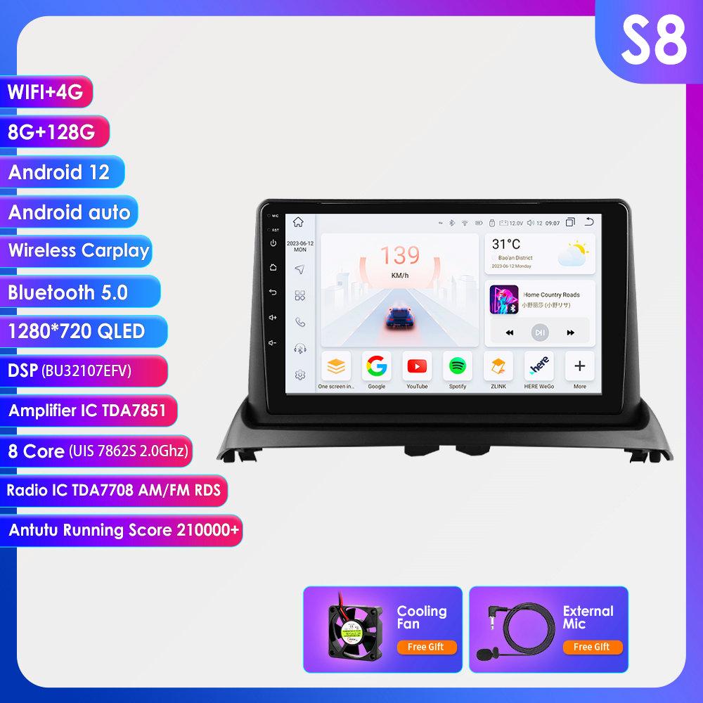 Hizpo 9 Inch Carplay 4G AI Systems Android 15 Car Radio For Renault CLIO 2 2000-2012 Multimedia Video Player GPS 2din Autoradio 9 Inch Car Intellige