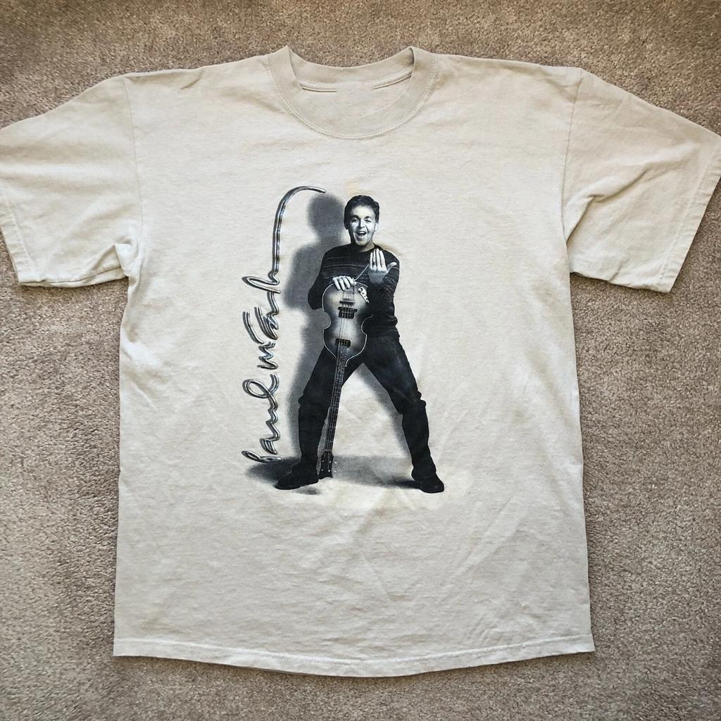 PAUL MCCARTNEY Live In Tour Heavy Cotton Sand All Size T Shirt For Men US145