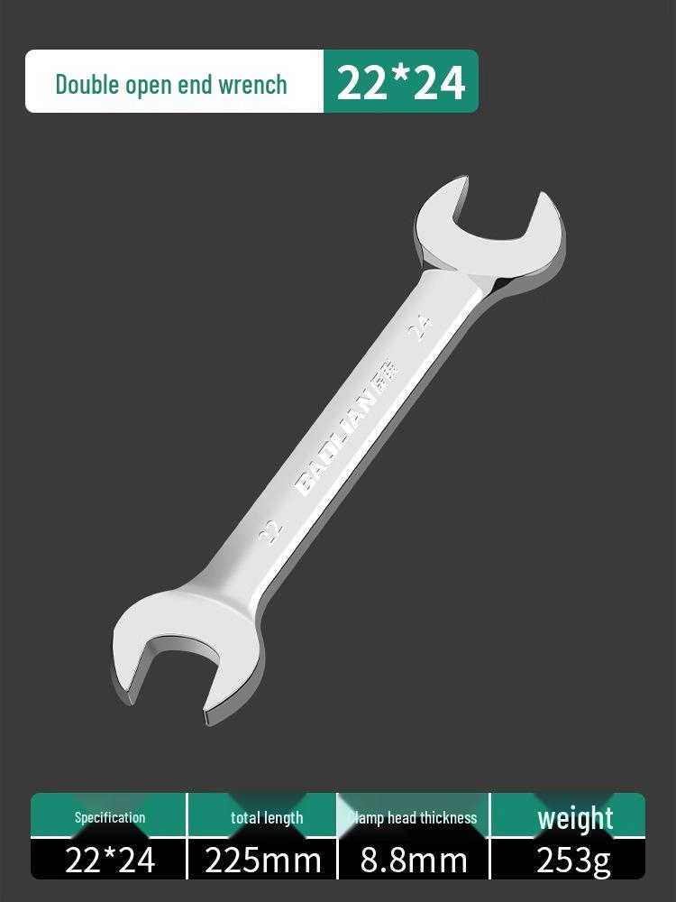 Doppelkopf-Maulschlüssel-Set - Polierte Oberfläche, Kleines Werkzeugset für Zuhause, 8-10mm Steckschlüssel-Helfer