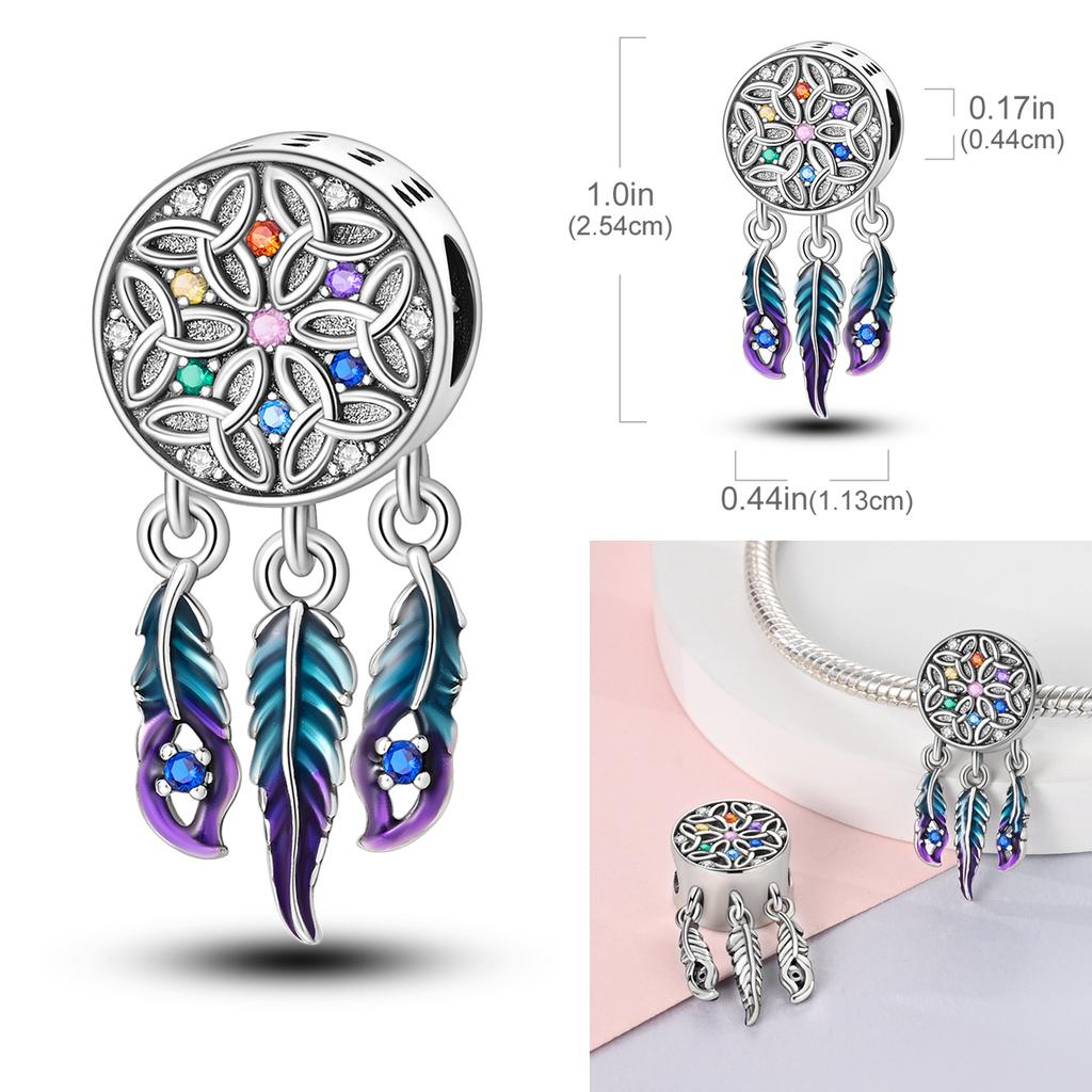 Jewelry Christmas Charms Bead Copper Cz Zircon Pendants Safety Chain Fit Bangle Original Bracelets Diy Making