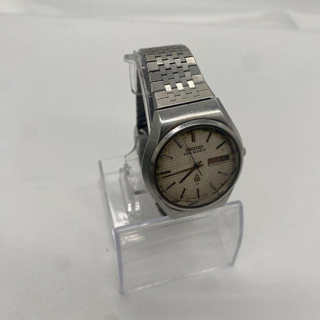 Used Vintage SEIKO 5856-8001 KING QUARTZ Men's Business Watch