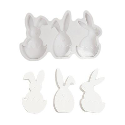 Silicone Eggs Rabbits Mould for Craft Projects Festival Decoration and Home Garden Ornament