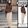 New 2026 Korean Style Professional Knit Two-Piece Set for Women - Spring/Autumn Outfit with Pants
