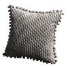 Pouzdro na polštář Stylový měkký jednobarevný povlak na polštář 45x45 cm Pouzdro na polštář v severském stylu se střapcem Kulový povlak na polštář Potřeby pro domácnost