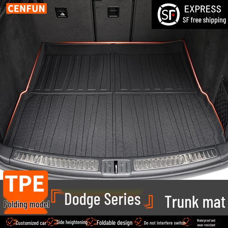 Dodge Journey Foldable Trunk Mat: Waterproof, Odorless, Eco-friendly, Wear & Scratch-resistant