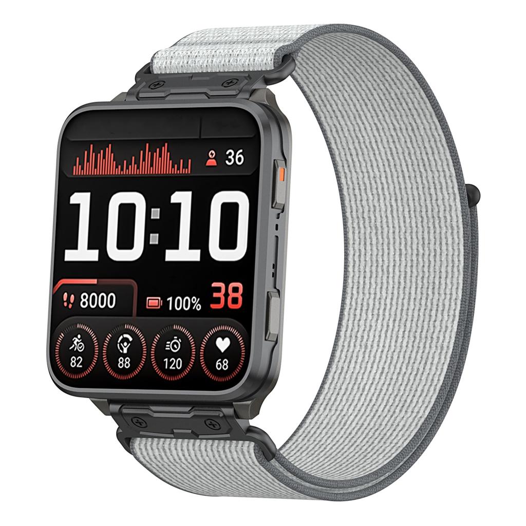 For Garmin Venu X1 Nylon Loop Strap with Metal Connector Quick Release Breathable Watch Band