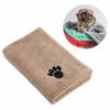 35*75cm/50*100cm Microfiber Pet Bath Towel Embroidered Super Soft Absorbent Cat For Dogs Blanket Grooming Supplies