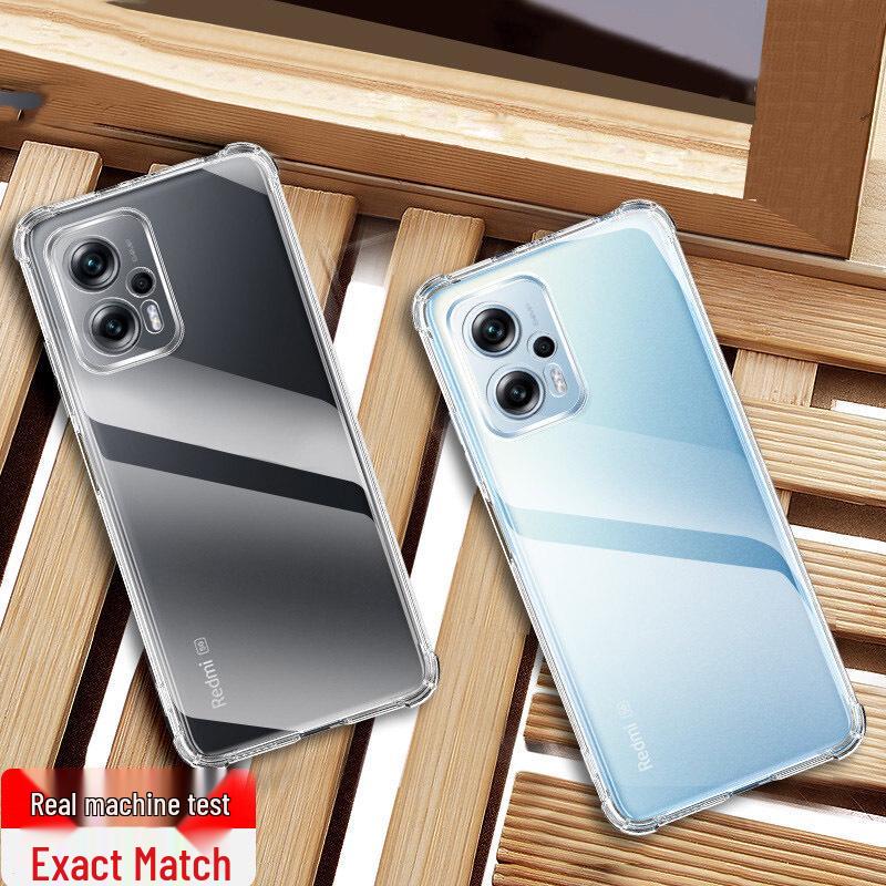 Compatible Redmi Note Phone Case Airbag Transparent (Note 15/14/13/12/11/10/9/8/7/6/Pro/+)
