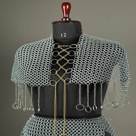 Lady Chainmail Armor Medieval Knight Armor Chainmail Female Costume Medieval Armor Best Gift for Her