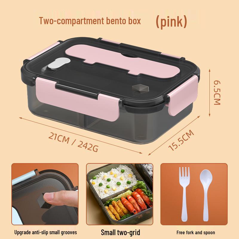 Insulated Bento Lunch Box with Lid - Large Capacity, Food-Grade, Portable for Students and Office Workers
