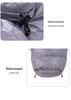 90% Duck Down Mummy Sleeping Bag: Thickened, Portable for Outdoor Camping