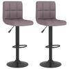 VidaXL Set of 2 Bar Stools, Pub Chair, Bistro Seat, Furniture for Dining Room Kitchen Living Room Home Interior, 334283