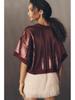 Summer 2026 Women's Solid Color Sequin Short Sleeve T-Shirt